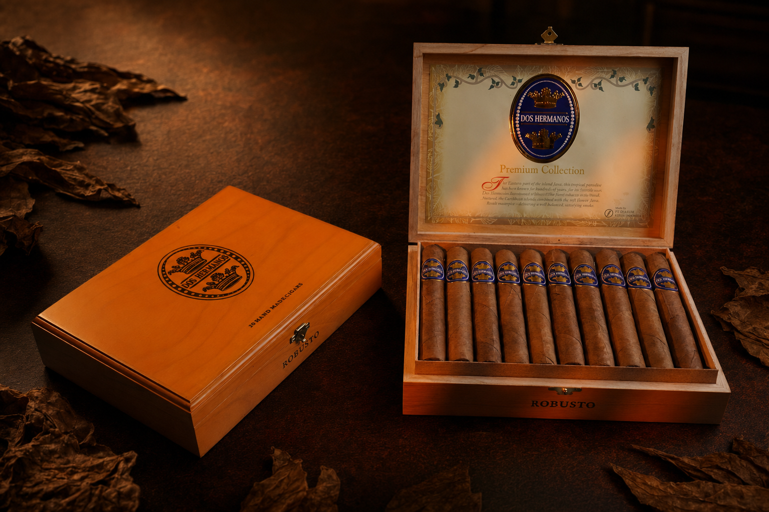 Dos Hermanos Premium Robusto Wooden hero product image