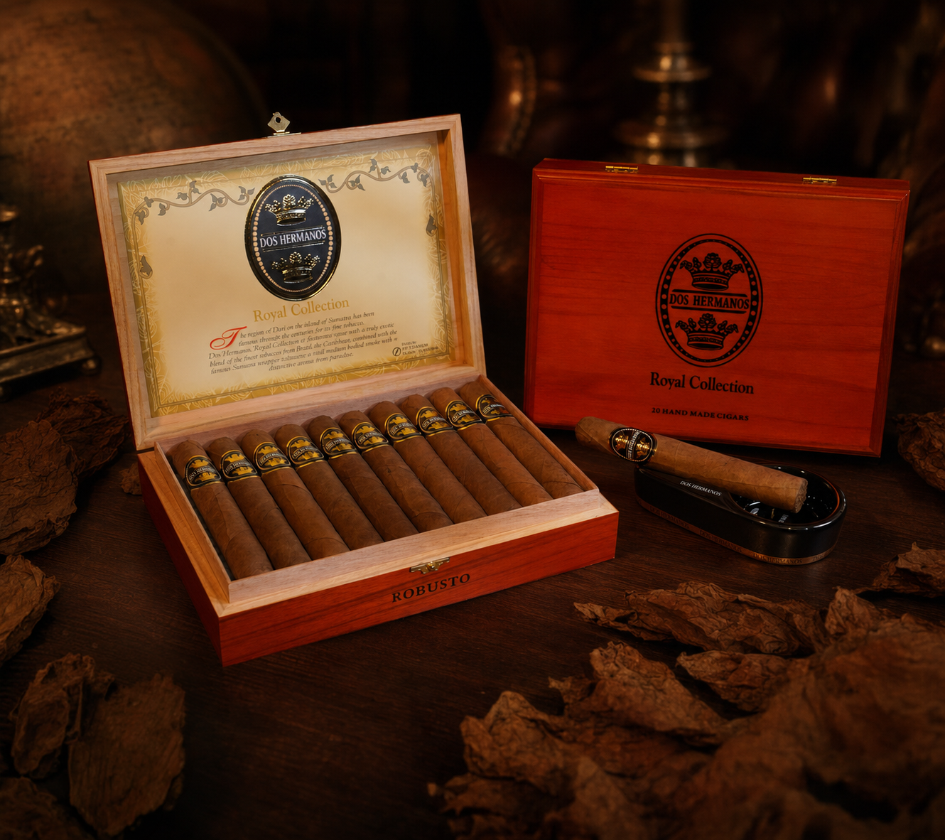 Dos Hermanos Royal Collection Robusto Wooden hero product image