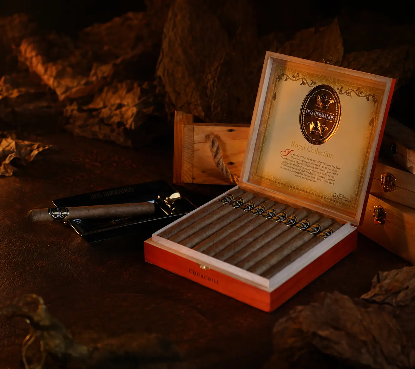 Dos Hermanos Royal Collection Churchill Wooden hero product image